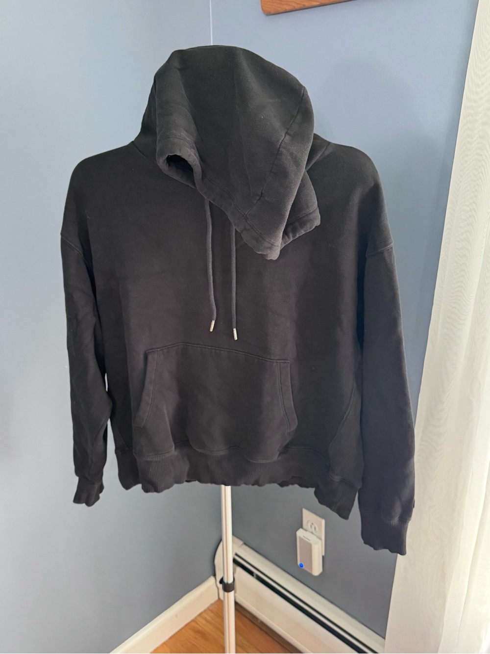 PINK Victoria's Secret Black Hooded Sweatshirt